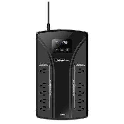No Break 7522-usb Interactivo Cuasisenoidal 750 Va / 420 Watts (sustituto 7011 ) 10 Contactos, 5 Respaldados, 5 Con Supresor De Picos, Hasta 65 Min De Respaldo Con Una Aio, 3 AÑos De Garantia.