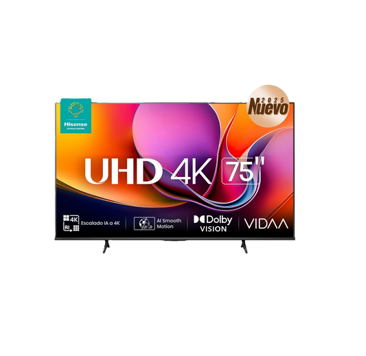 Television 75 Pulgadas Led Hisense 75a65nv Smart Vidaa, 4k Uhd, Dolby Vision Hdr10, Dts Virtual X, Wifi