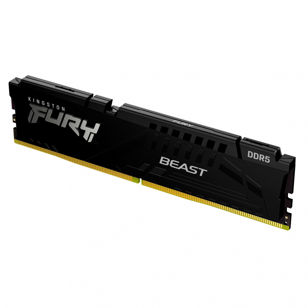 Memoria Ram Kingston Dimm Ddr5 8gb 5200mt/s Fury Beast Black Expo Cl36 288pin 1.25v C/disipador De Calor