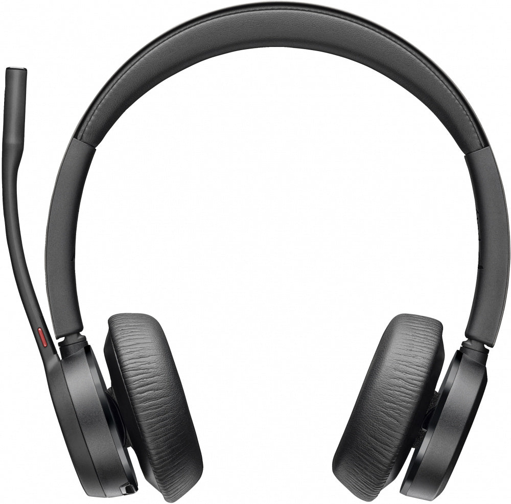 Diadema Hp Poly 77z00aa Voyager 4320 / Version Microsoft Teams, Inalambrica, Binaural, Bluetooth, Dongle Usb-a, Alcance De 50 M Hasta 24 H De Conversacion Con Base De Carga