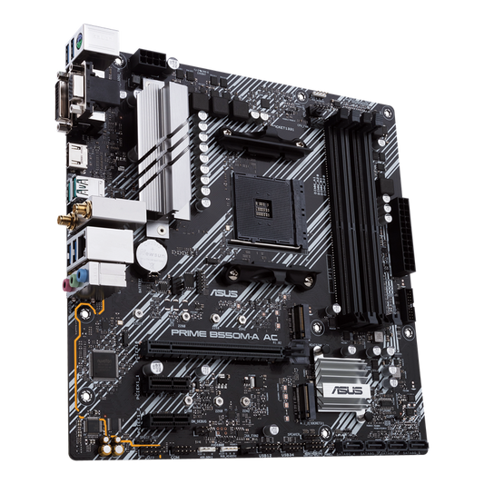 Mb Asus B550 Amd S-am4 5a Gen/4x Ddr4 2666/hdmi/dvi/d-sub/m.2/6x Usb 3.2/wifi/bluetooth/micro Atx/gama Media/rgb