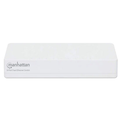 Switch,manhattan,560689,  8 Ptos 10/100 Desktop Blanco Mh
