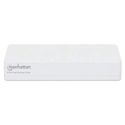 Switch,manhattan,560689,  8 Ptos 10/100 Desktop Blanco Mh
