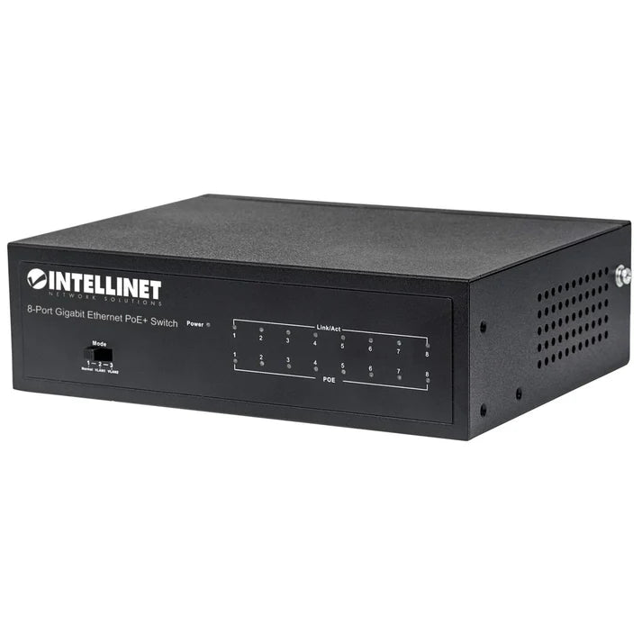Poe Switch,intellinet,561204, Gb  8 Ptos 30w/pto,  60w