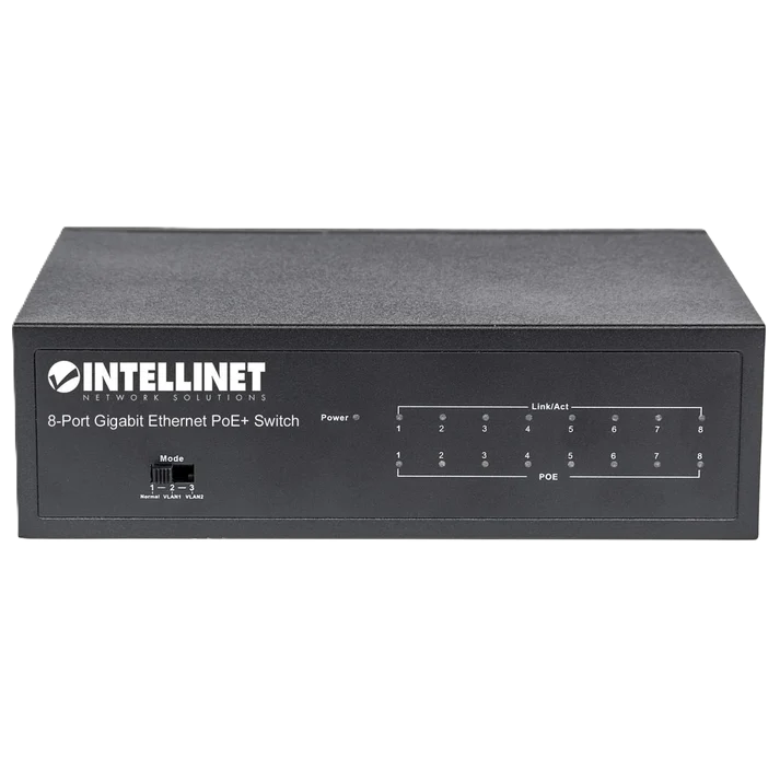 Poe Switch,intellinet,561204, Gb  8 Ptos 30w/pto,  60w