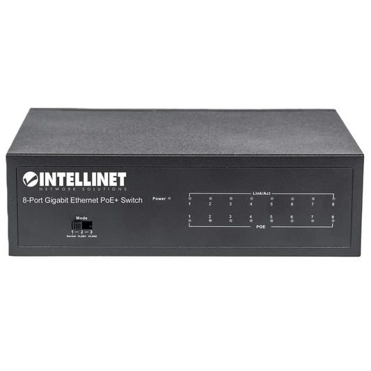 Poe Switch,intellinet,561204, Gb  8 Ptos 30w/pto,  60w