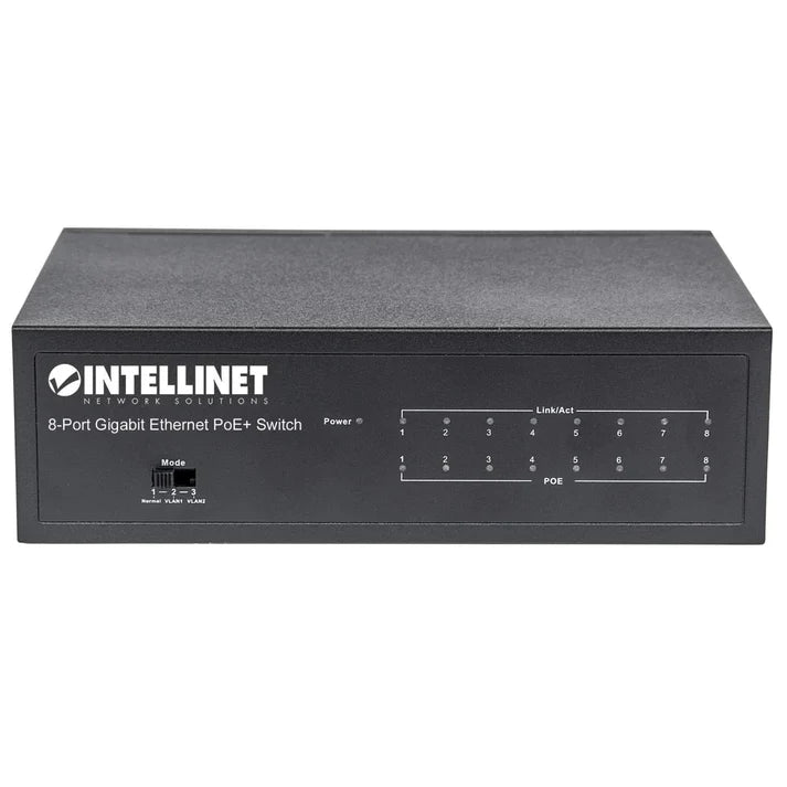 Poe Switch,intellinet,561204, Gb  8 Ptos 30w/pto,  60w