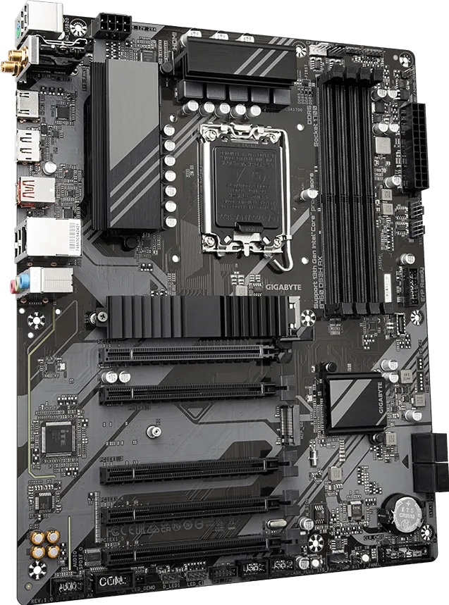 Mb Gigabyte B760 Ds3h Ax S-1700 / 4x Ddr5 7500(oc) / Hdmi / Dp / Wifi / Bt / Pcie 4.0 / Atx / Gama Media