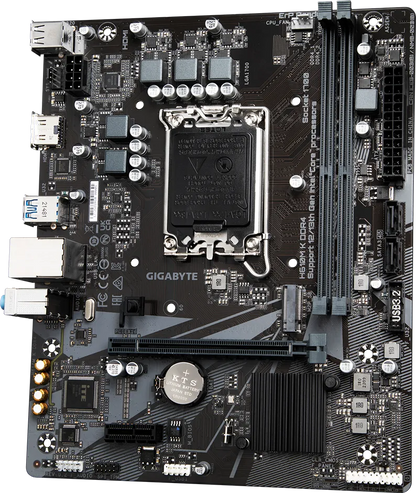 Mb Gigabyte H610m K Intel S-1700 14va Gen/2xddr4 3200mhz/pcie 4.0 X 16/hdmi/2xusb 3.2/m.2/micro Atx/gama Basica