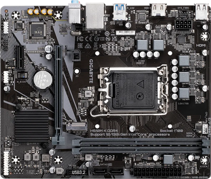Mb Gigabyte H610m K Intel S-1700 14va Gen/2xddr4 3200mhz/pcie 4.0 X 16/hdmi/2xusb 3.2/m.2/micro Atx/gama Basica