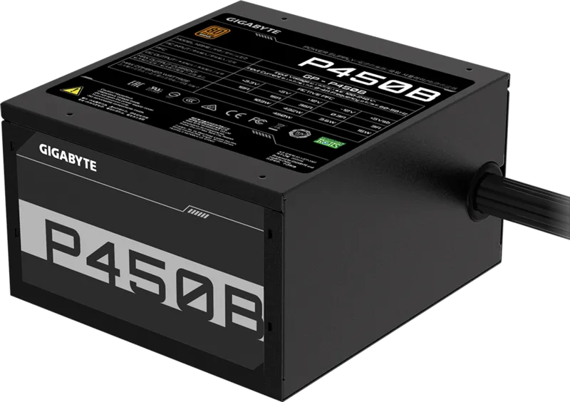 Fuente De Poder Gigabyte 450w /80 Plus Bronze/negro/atx/no Modular
