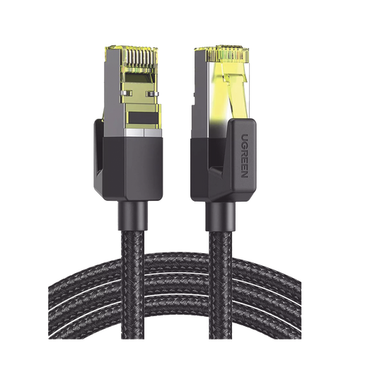 Cable Ethernet Cat7 CLASS???F/FTP Redondo con Malla de Nylon 1 Metro