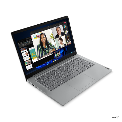 Laptop Lenovo V14 G4 Amn / Ryzen 5 7520u 2.8ghz / 16gb Lpddr5 / 512gb Ssd / 14 Fhd 1920x1080 / Artic Grey / Win 11 Pro / 1yr Centro De Servicio