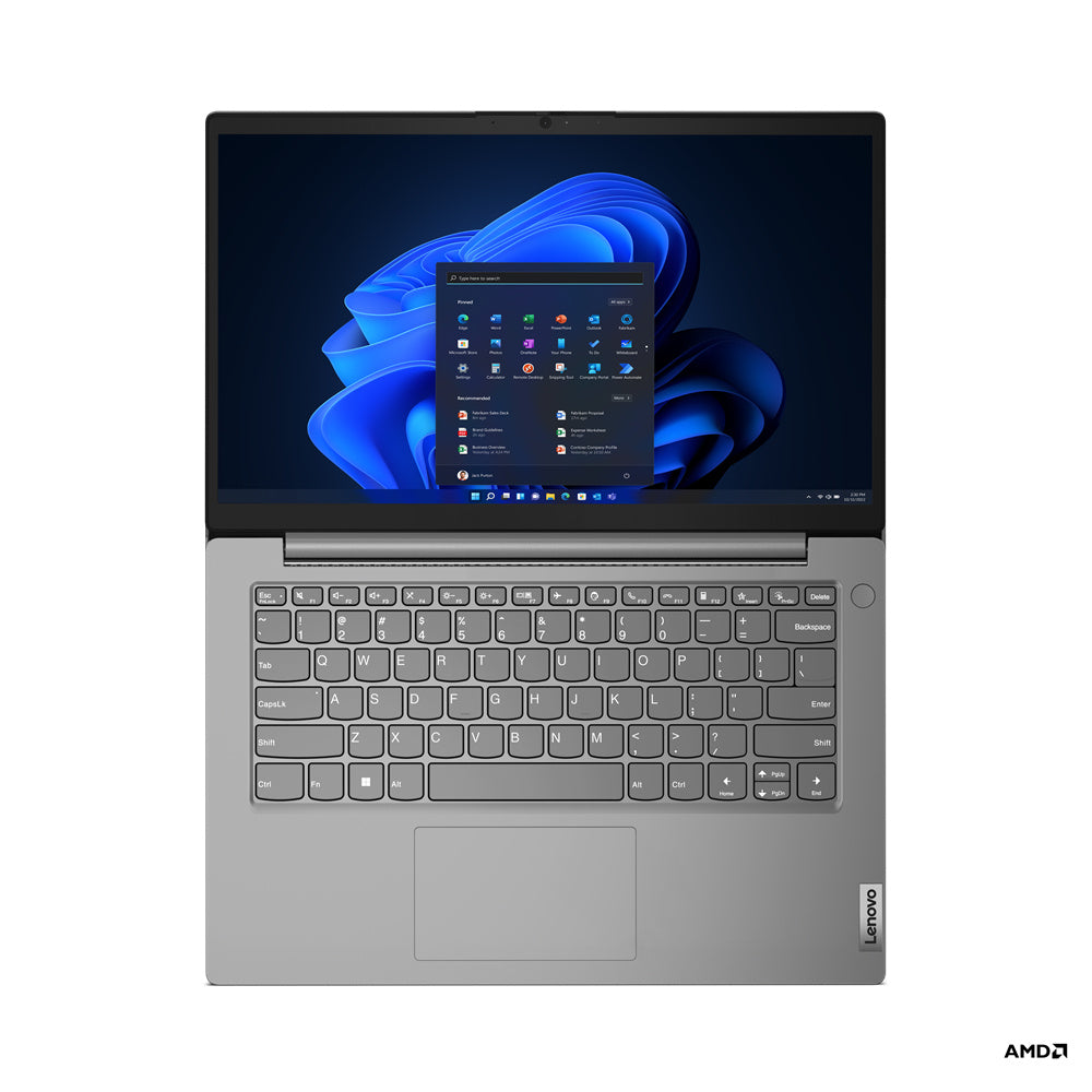 Laptop Lenovo V14 G4 Amn / Ryzen 5 7520u 2.8ghz / 16gb Lpddr5 / 512gb Ssd / 14 Fhd 1920x1080 / Artic Grey / Win 11 Pro / 1yr Centro De Servicio