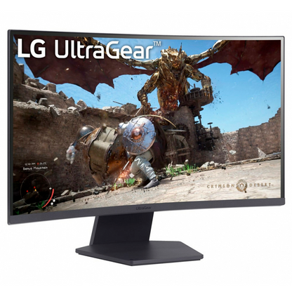 Monitor Pc Lg 27gs60qc-b Gaming Ultragear 27 Curvo Qhd, Amd Free Sync, 180hz, Panel Va, Aspecto 16:9, 2560x1440, Tr 1ms, 3000:1, Curvatura 1000r, Hdmi, Displayport, Hdr10, Montaje Pared 100x100 Mm.