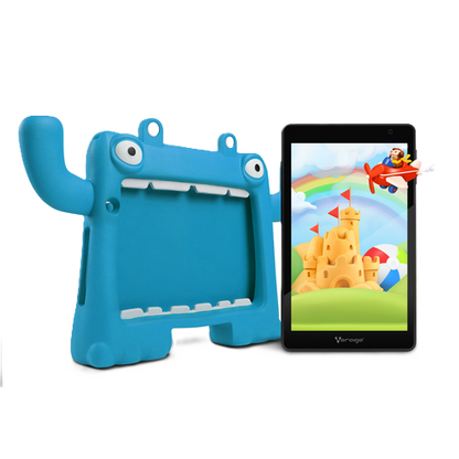 Tablet / Vorago / Pad-8 Kids, Android 13 Quadcore 4gb 64gb Dualcam Wifi Bt Gms Funda Azul