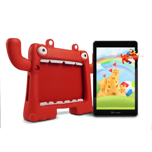 Tablet / Vorago / Pad-8 Kids, Android 13 Quadcore 4gb 64gb Dualcam Wifi Bt Gms Funda Roja