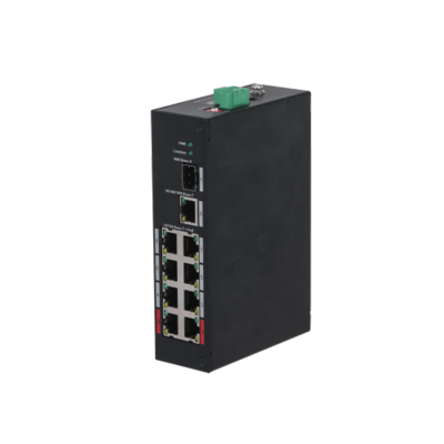 Switch Poe/ Dahua/ Pfs3110-8et-96/ De 10 Puertos/ 8 Ptos Poe/ 1 Pto Sfp De 1000 Mbps/ 1 Pto Rj45 10/100/1000/ 96 Watts Totales/ Soporta Poe Watchdog/ Switching 7.6 Gbps/ Tasa De Reenvio De Paquetes D