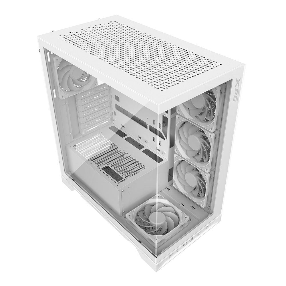 Gabinete Gamer Adata Xpg Invader X Media Torre Cristal Templado Atx Blanco (invaderxmt-whcww)