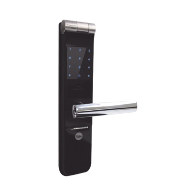 Cerradura Autónoma Ymf40 Con Teclado Y  Biometrica Con Huella De Alto Diseño Estético!