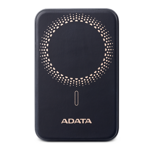 Bateria De Respaldo Adata Power Bank MagnÉtico R050 5000 Mah Usb -c Carga InalÁmbrica Color Negro (pr050-11bk)