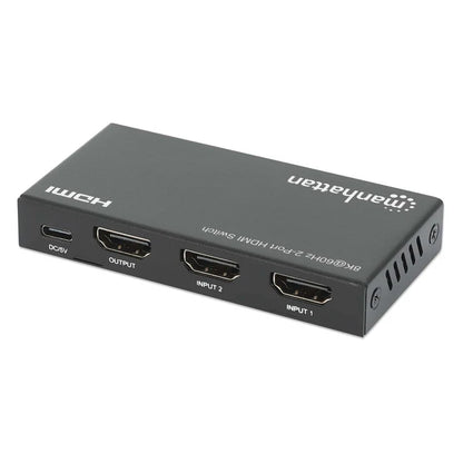 Switch Hdmi,manhattan,207942, 8k@60hz, 2 Entradas : 1 Salidas
