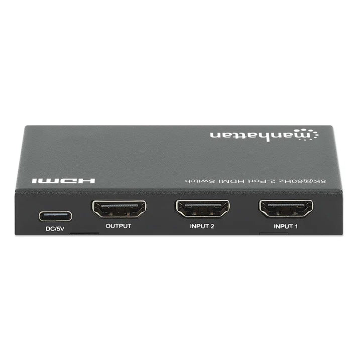 Switch Hdmi,manhattan,207942, 8k@60hz, 2 Entradas : 1 Salidas