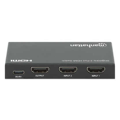 Switch Hdmi,manhattan,207942, 8k@60hz, 2 Entradas : 1 Salidas