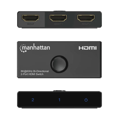 Switch,manhattan,207997, Hdmi 8k@60hz, Bidirec 2 In : 1 Out