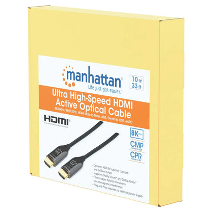 Cables/manhattan/356152/cable Hdmi 2.1 Fibra Óptica 10m, 8ka60hz Certificado