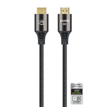 Cable Hdmi,manhattan,355940, 2.1 Textil M-m  2.0m, 8k@60hz