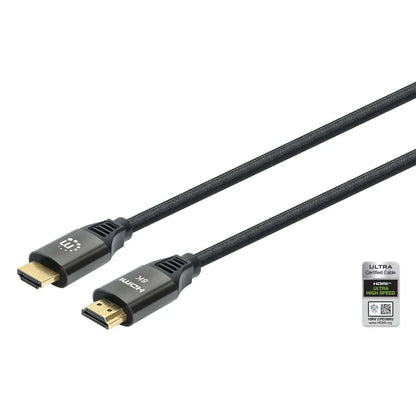 Cable Hdmi /manhattan / 355933 /2.1 Premium M-m 1.0m, 8k@60hz,chapa De Oro