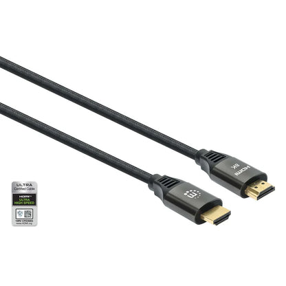 Cable Hdmi.manhattan,355957, 2.1 Textil M-m  3.0m, 8k@60hz,