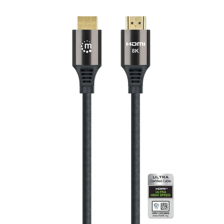 Cable Hdmi,manhattan,355940, 2.1 Textil M-m  2.0m, 8k@60hz