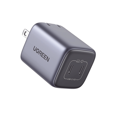 Cargador De 45w Serie Nexode Mini | 2 Puertos Usb-c De Carga Rápida | Tecnología Gan Ii | Power Delivery 3.0 | Quick Charge 4.0 | Chip Confiable Y Carga Inteligente | Optimiza La Experiencia De Carga | Tecnología Thermal Guard