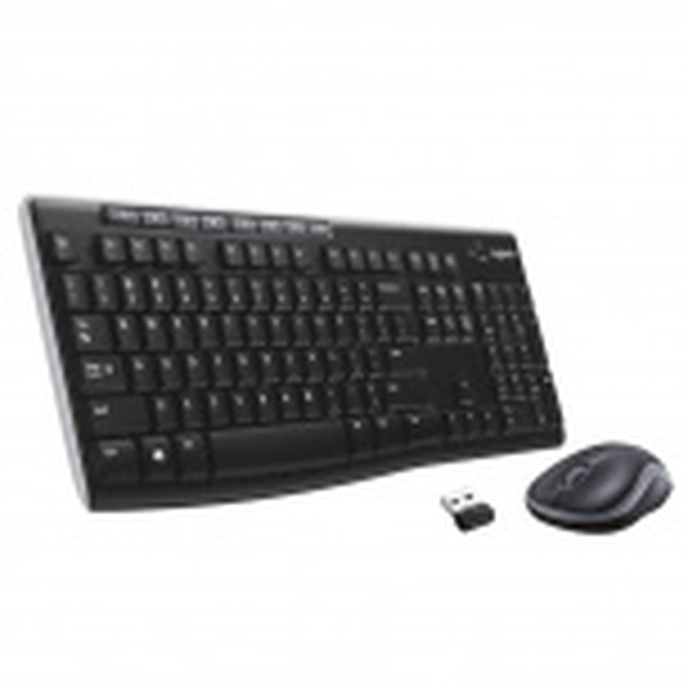 Teclado Y Mouse Logitech Mk270 Inalambrico Receptor Usb (espaÑol) Negro