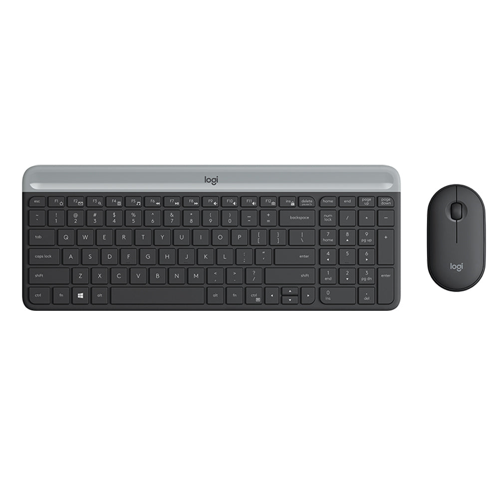 Teclado Y Mouse Logitech Mk470 Slim Inalambrico Receptor Usb (espaÑol) Negro