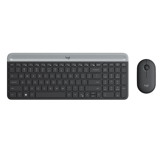 Teclado Y Mouse Logitech Mk470 Slim Inalambrico Receptor Usb (espaÑol) Negro