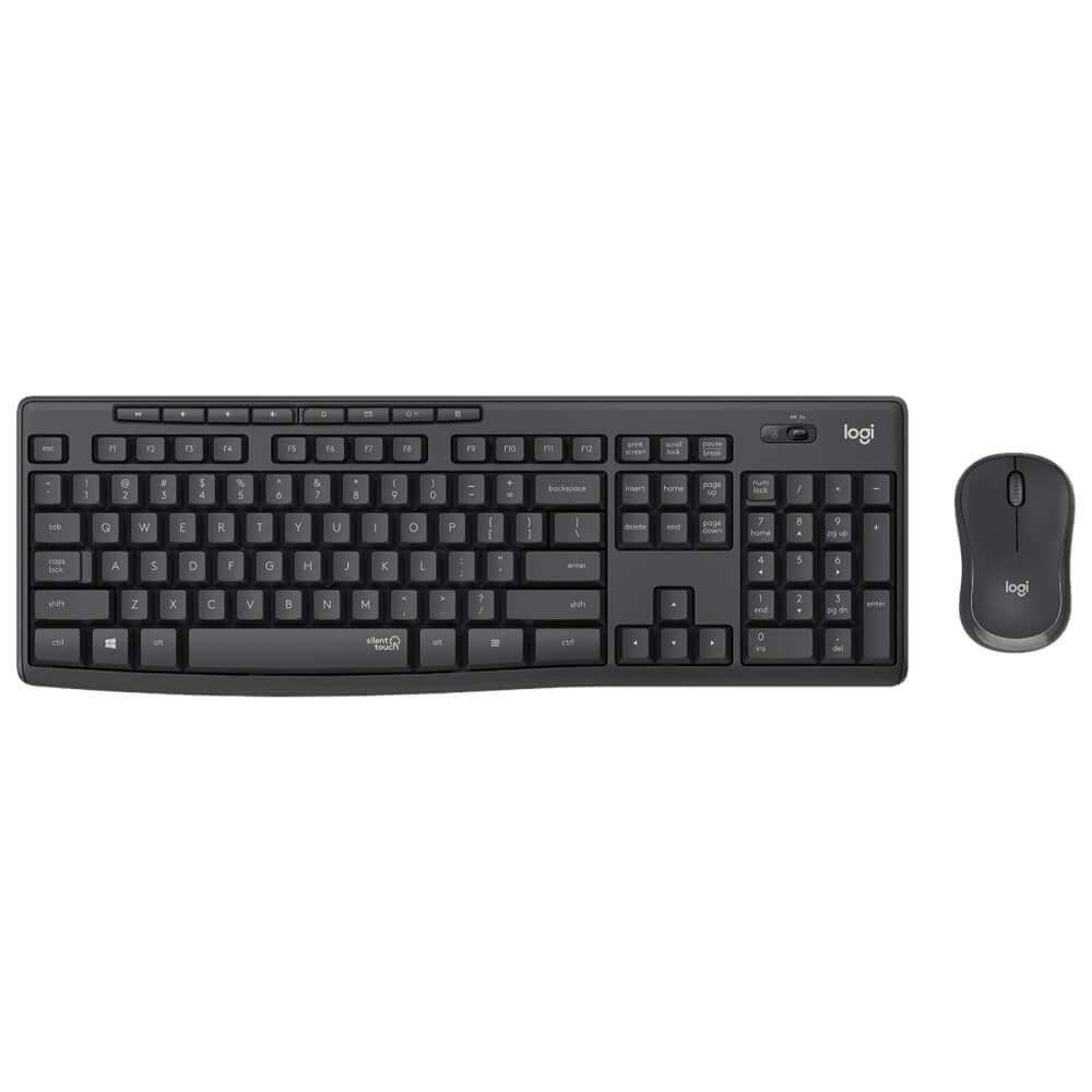 Teclado Y Mouse Logitech Mk295 Silent Inalambrico Receptor Usb (espaÑol) Negro