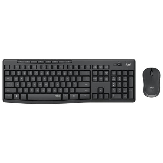 Teclado Y Mouse Logitech Mk295 Silent Inalambrico Receptor Usb (espaÑol) Negro