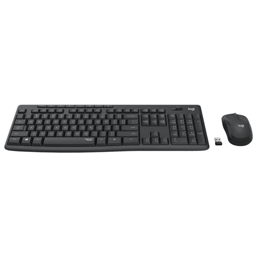 Teclado Y Mouse Logitech Mk295 Silent Inalambrico Receptor Usb (espaÑol) Negro