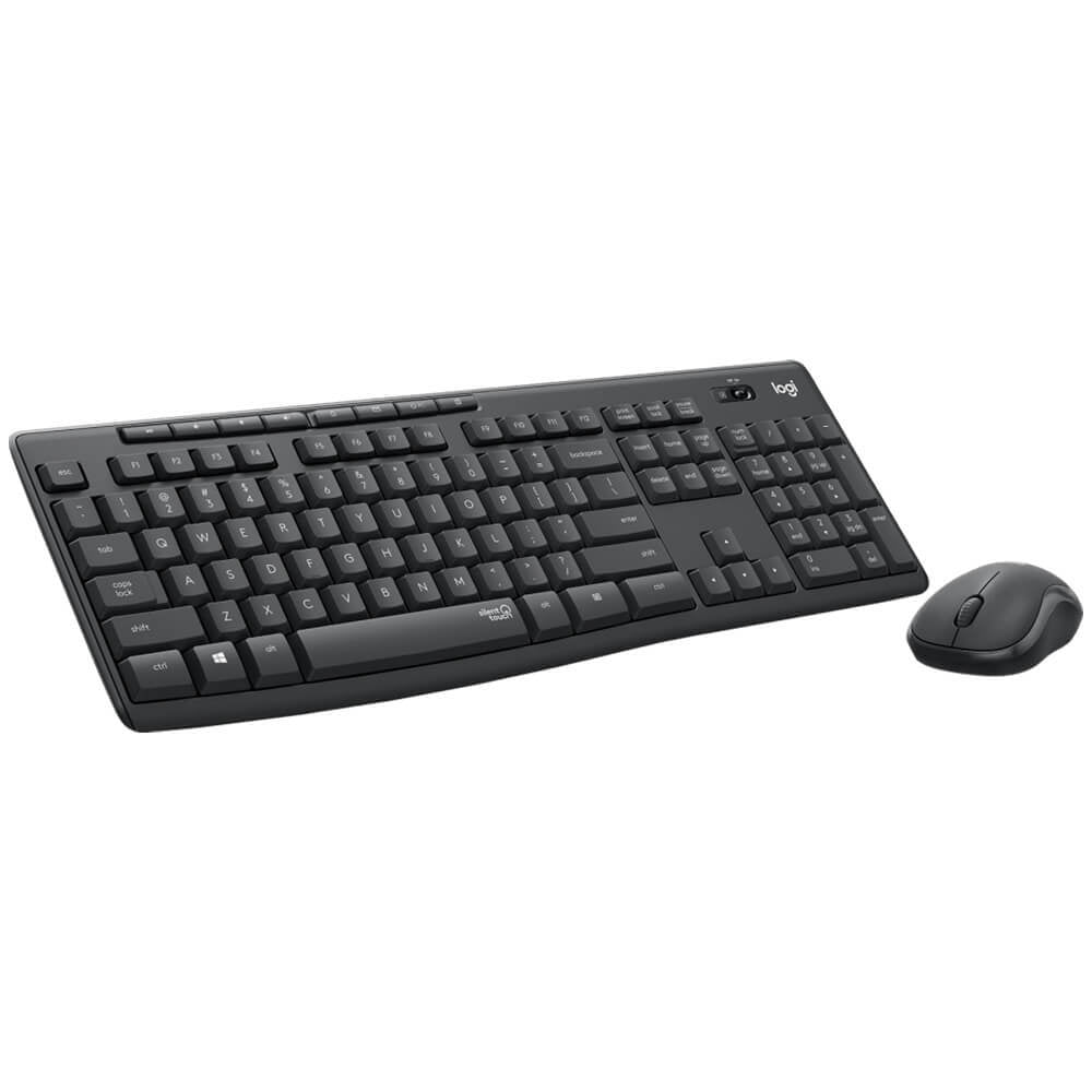 Teclado Y Mouse Logitech Mk295 Silent Inalambrico Receptor Usb (espaÑol) Negro