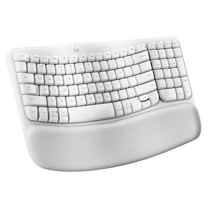 Teclado Logitech Wave Kyes Ergonomico Inalambrico Easy-switch Receptor Bolt (espaÑol) Blanco