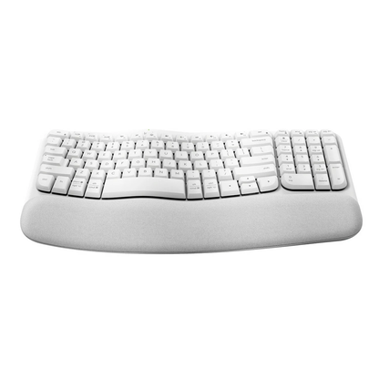 Teclado Logitech Wave Kyes Ergonomico Inalambrico Easy-switch Receptor Bolt (espaÑol) Blanco