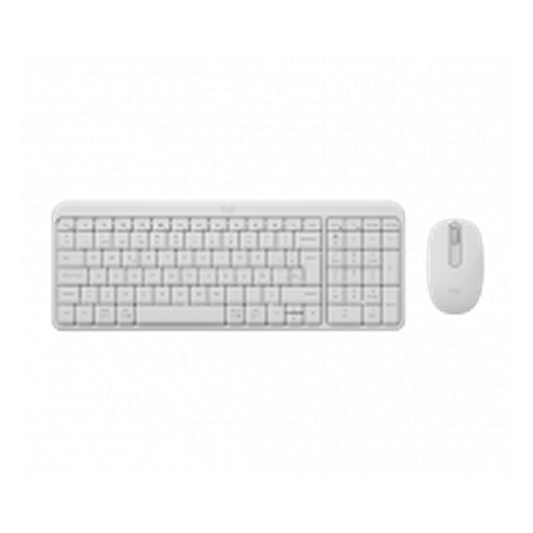 Teclado Y Mouse Logitech Mk250 Compacto Bluetooth Blanco