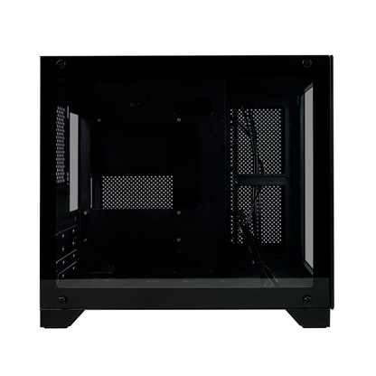 Gabinete Game Factor Csg570 Matx Fishtank, Doble Cristal, Usb 3.0, S/fte, Negro