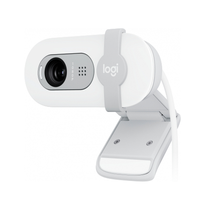 Webcam Logitech Brio 100 Blanco Fhd 1080 A 30 Fps 58° Rightlight 2, Microfono Usb-a Win/  Mac / Chrome