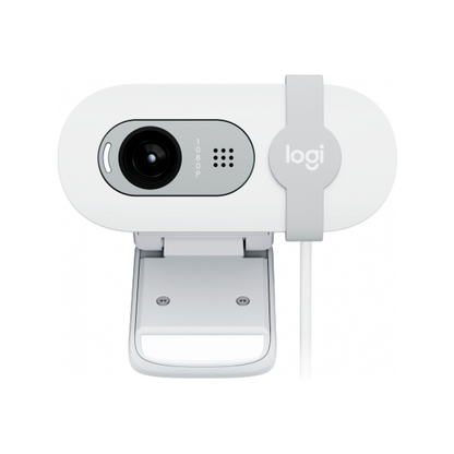Webcam Logitech Brio 100 Blanco Fhd 1080 A 30 Fps 58° Rightlight 2, Microfono Usb-a Win/  Mac / Chrome