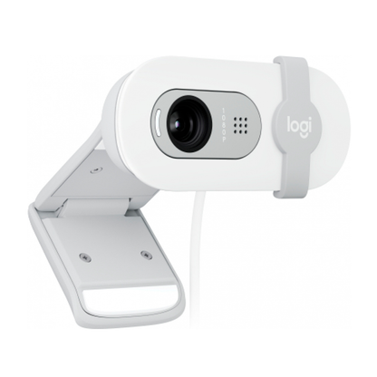 Webcam Logitech Brio 100 Blanco Fhd 1080 A 30 Fps 58° Rightlight 2, Microfono Usb-a Win/  Mac / Chrome