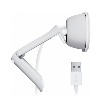Webcam Logitech Brio 100 Blanco Fhd 1080 A 30 Fps 58° Rightlight 2, Microfono Usb-a Win/  Mac / Chrome